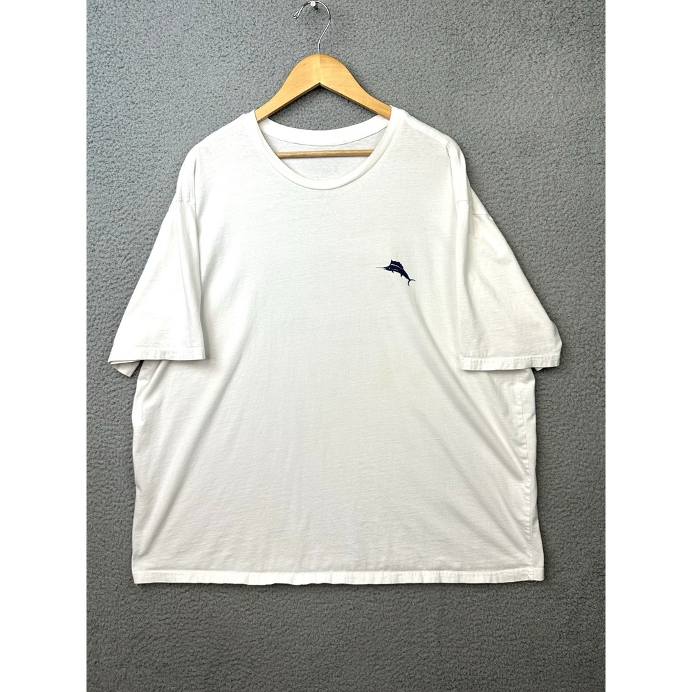 Tommy Bahama T-shirt Mens 2-3XL White S/S "To All The Grills I've Loved Before"
